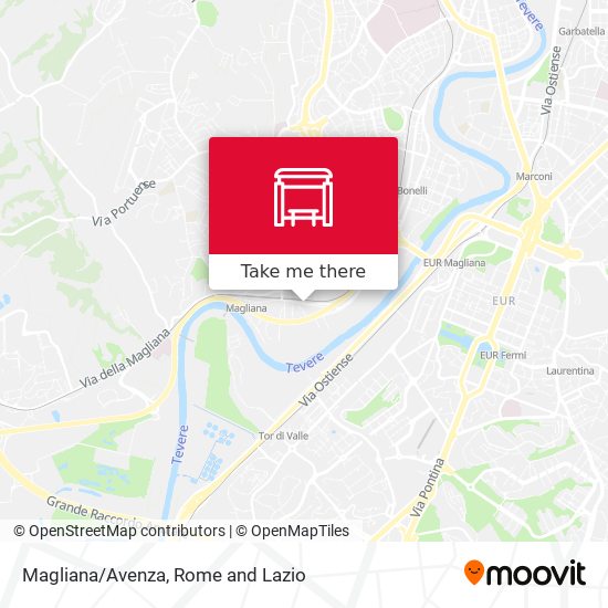 Magliana/Avenza map