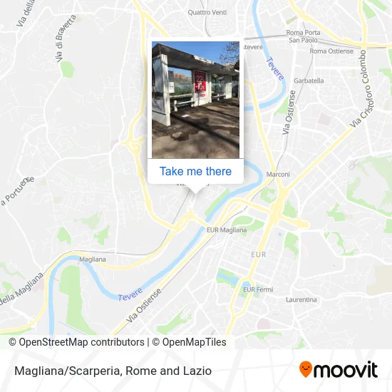 Magliana/Scarperia map