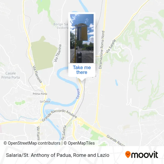 Salaria/St. Anthony of Padua map