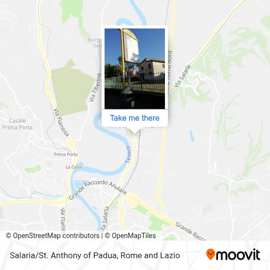 Salaria/St. Anthony of Padua map