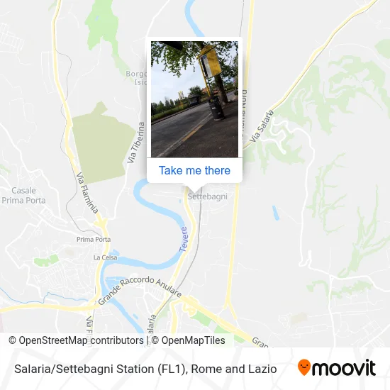 Salaria / Settebagni Station (FL1) map