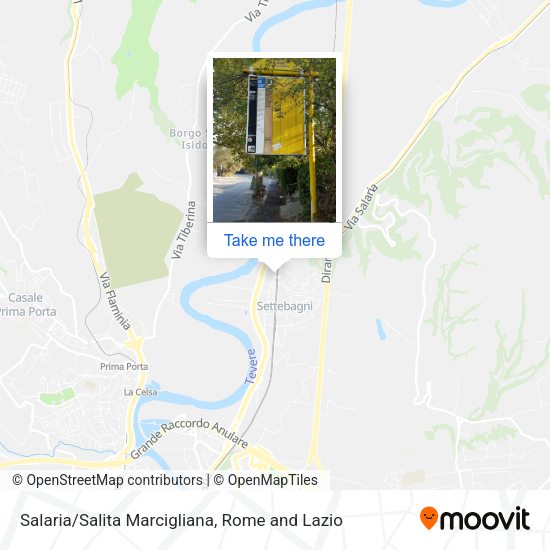 Salaria/Salita Marcigliana map