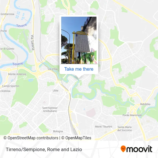 Tirreno/Sempione map