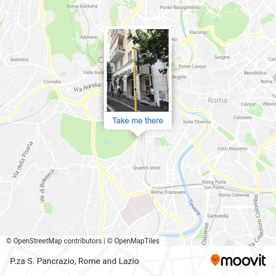 P.za S. Pancrazio map