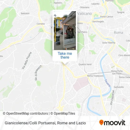 Gianicolense/Colli Portuensi map