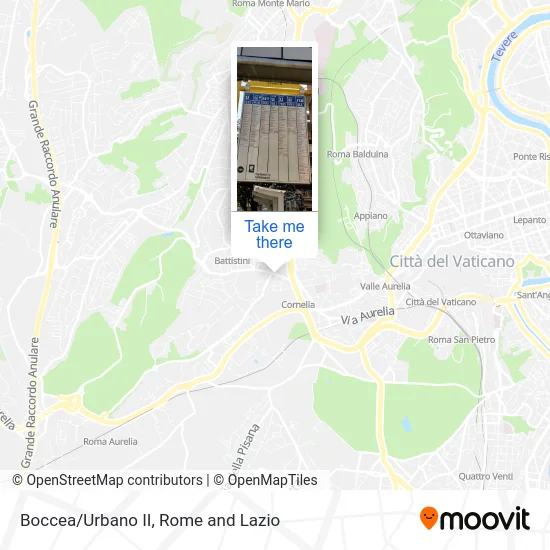 Boccea/Urban II map