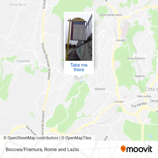 Boccea/Framura map