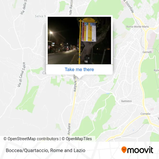 Boccea/Quartaccio map