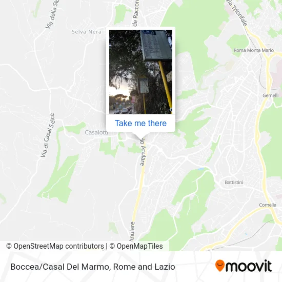 Boccea/Casal Del Marmo map