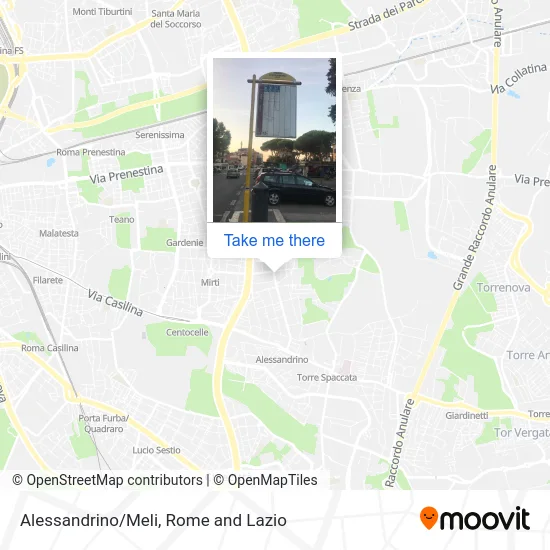 Alessandrino/Meli map