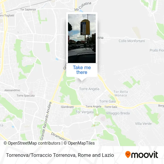 Torrenova/Torraccio Torrenova map