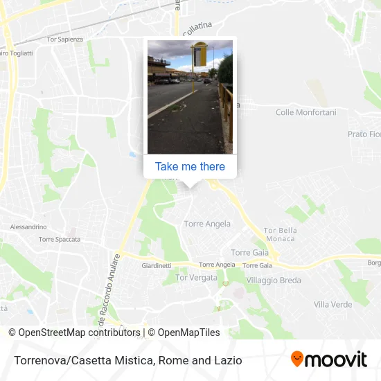 Torrenova/Casetta Mistica map