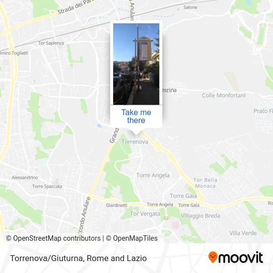 Torrenova/Giuturna map