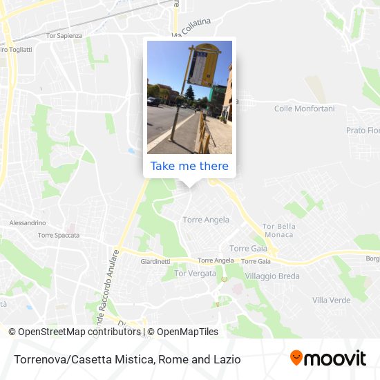 Torrenova/Casetta Mistica map