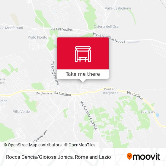 Rocca Cencia/Gioiosa Jonica map