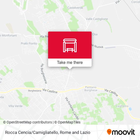 Rocca Cencia/Camigliatello map