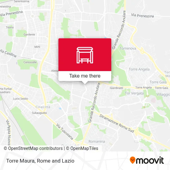 Torre Maura map