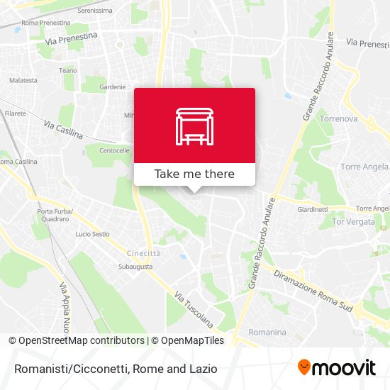Romanisti/Cicconetti map