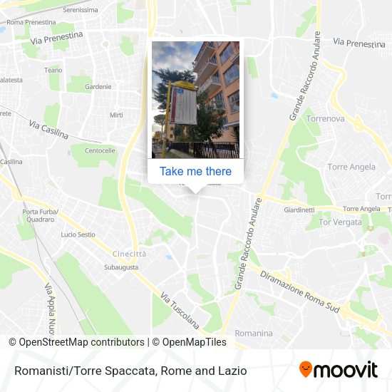 Romanisti/Torre Spaccata map