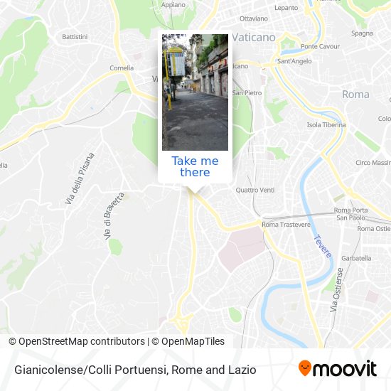 Gianicolense/Colli Portuensi map