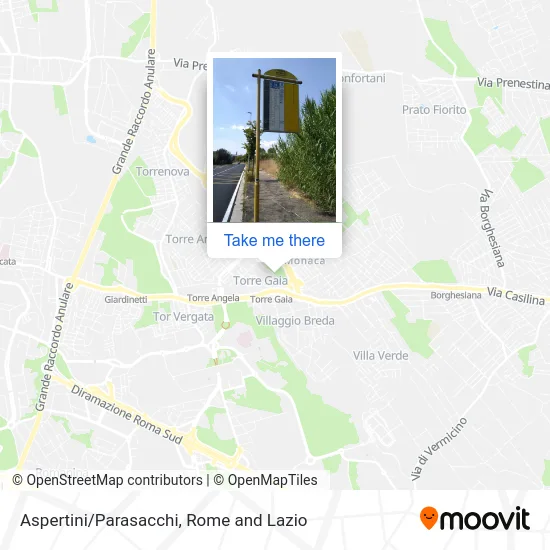 Aspertini/Parasacchi map