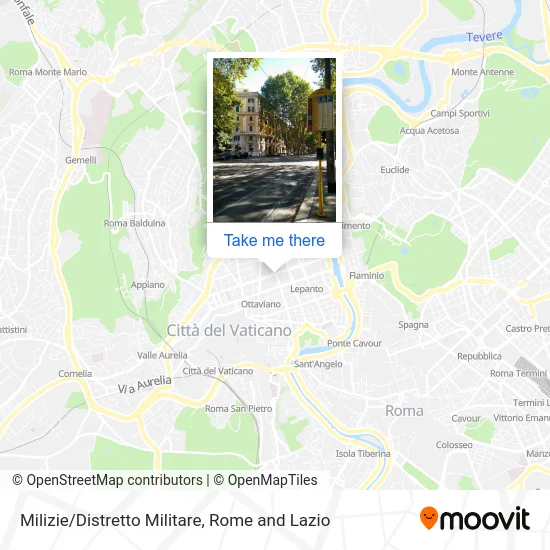 Milizie/Military District map