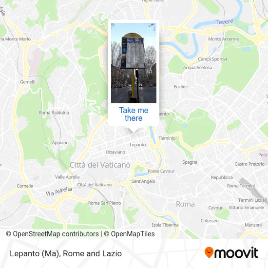 Lepanto (Metro A) map