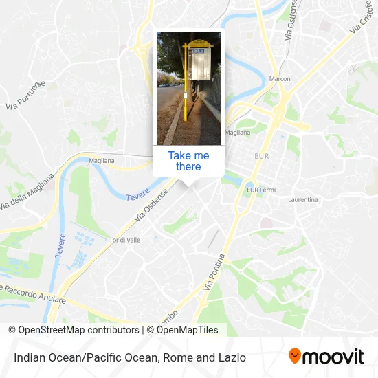 Indian Ocean/Pacific Ocean map