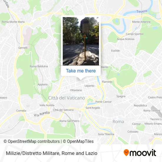 Milizie/Military District map