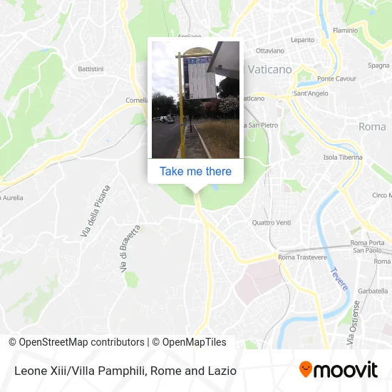Leone XIII/Villa Pamphili map
