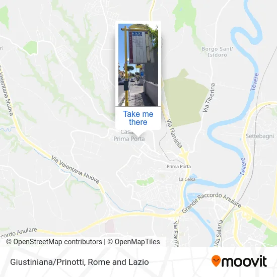 Giustiniana/Prinotti map