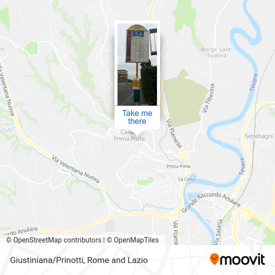 Giustiniana/Prinotti map