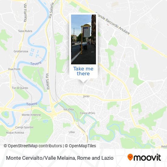 Monte Cervialto/Valle Melaina map