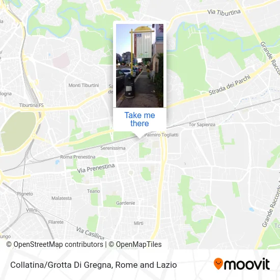 Collatina/Grotta Di Gregna map