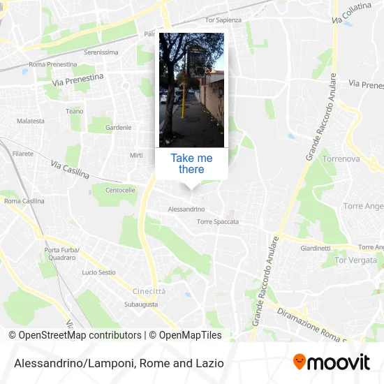 Alessandrino/Lamponi map