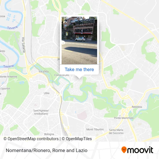 Nomentana/Rionero map