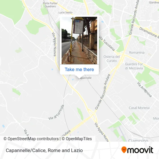 Capannelle/Calice map