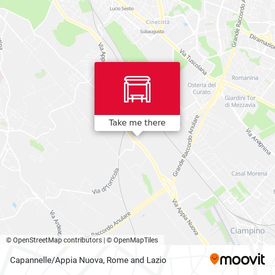 Capannelle/Appia Nuova map