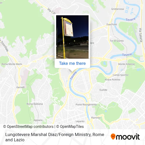 Lungotevere Marshal Diaz / Foreign Ministry map