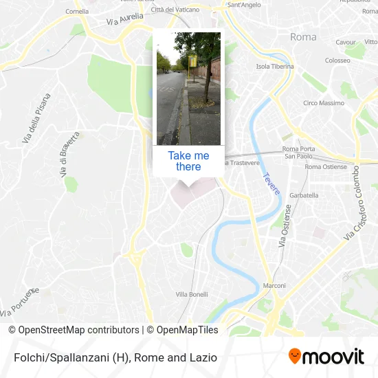 Folchi/Spallanzani (Hospital) map