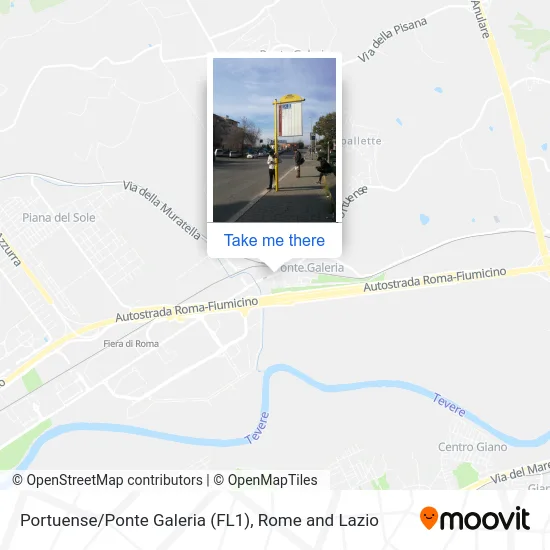 Portuense/Ponte Galeria (FL1) map