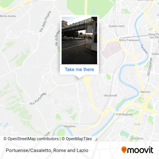 Portuense/Casaletto map