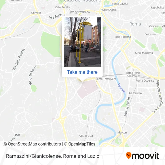 Ramazzini/Gianicolense map