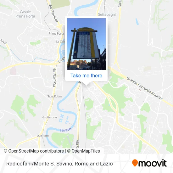Radicofani/Monte San Savino map