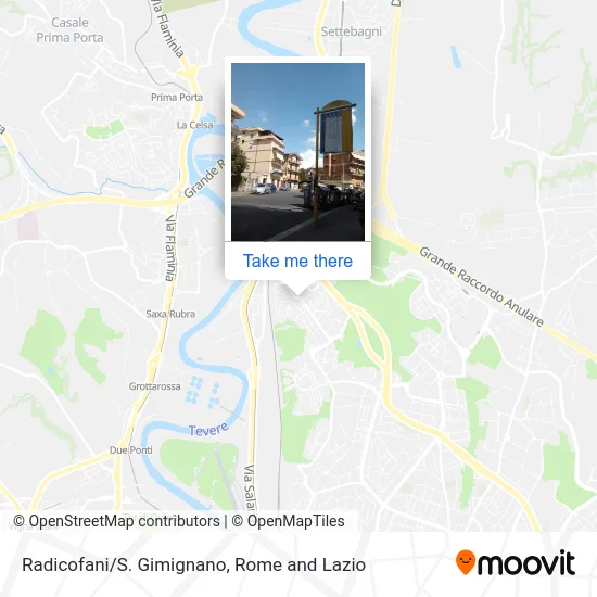 Radicofani/San Gimignano map