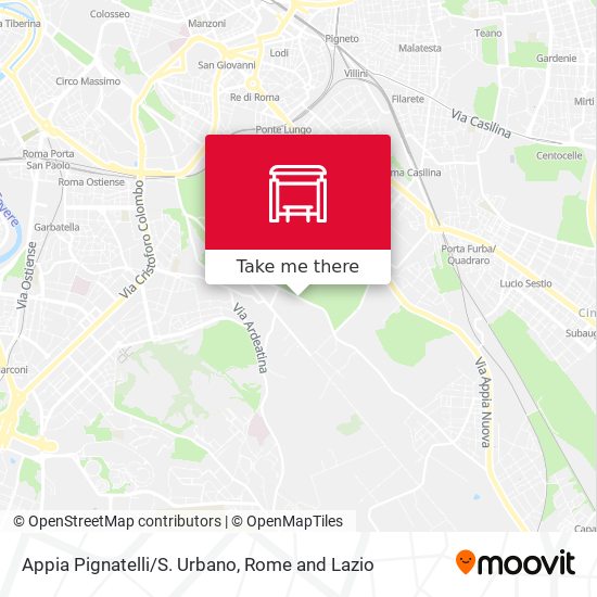 Appia Pignatelli/S. Urbano map