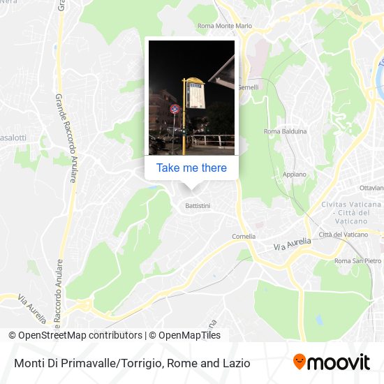 Monti Di Primavalle/Torrigio map