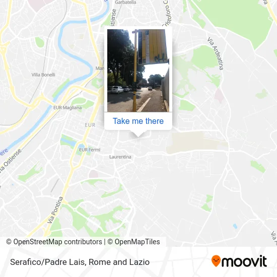 Serafico/Padre Lais map