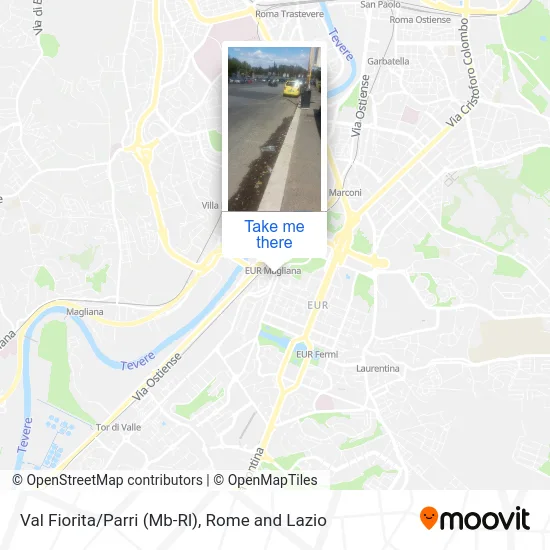 Val Fiorita/Parri (Metro-Rail) map
