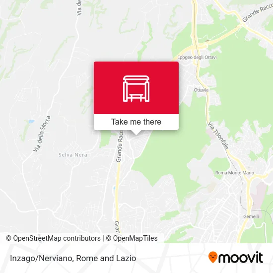 Inzago/Nerviano map